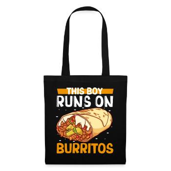 Männer lieben Burritos - Stoffbeutel - Schwarz - Vorne