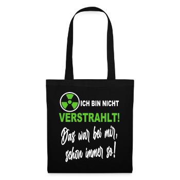 Verstrahlt Ufo Ausserirdische Sprüche Shirt - Stoffbeutel - Schwarz - Vorne