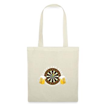 Darts and Beer - Dartscheibe Turnier Sport Spass - Stoffbeutel - Natur - Vorne