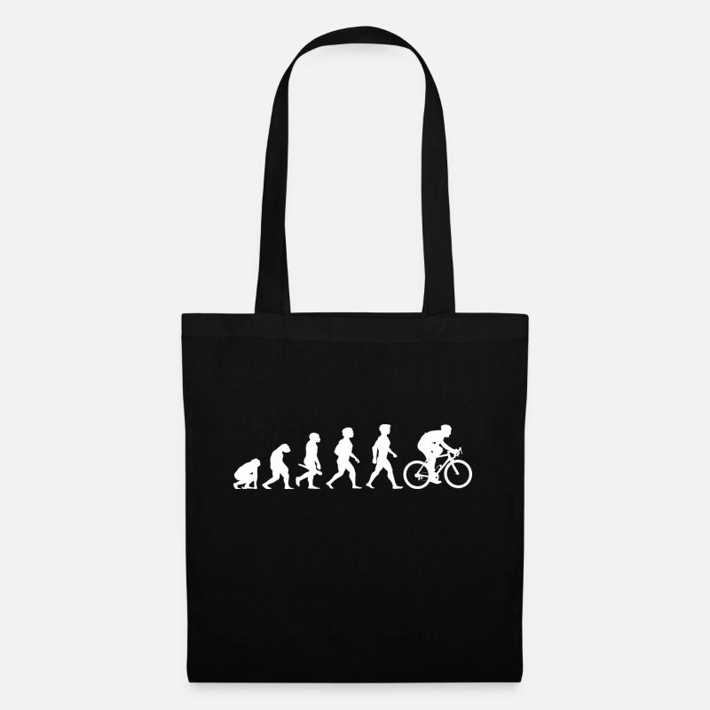 Evolution Fahrrad Radsport Zweirad Sport - Stoffbeutel - Schwarz