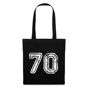70 - Sac en tissu - noir - Devant