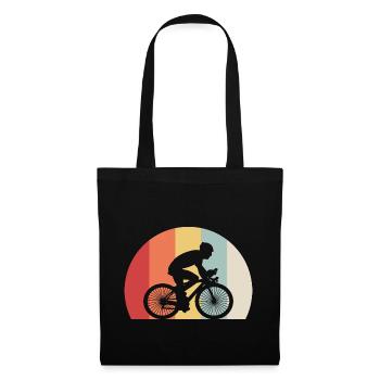 Fahrradfahrer - Stoffbeutel - Schwarz - Vorne