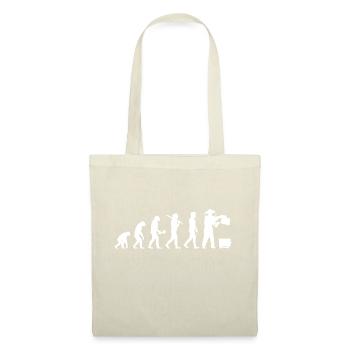 Imker Imkerei Zeidler Evolution Geschenk Biene - Stoffbeutel - Natur - Vorne