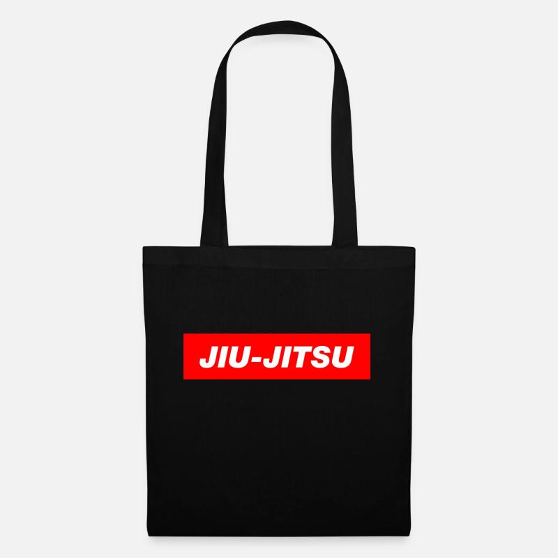 BJJ Jiu-Jitsu MMA Judo Porrada Grappling Fighter - Stoffbeutel - Schwarz