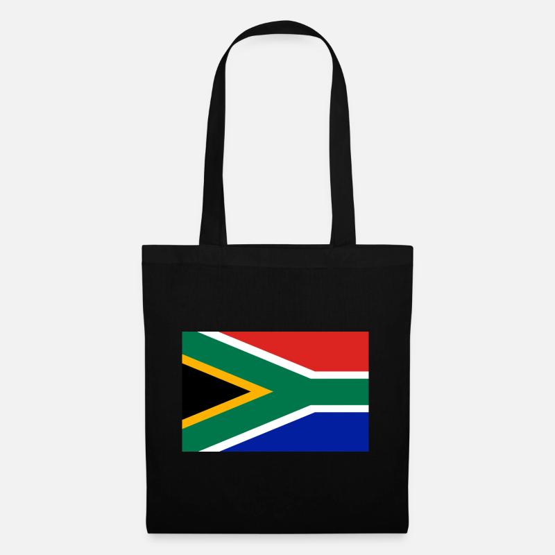 Südafrika Flagge - Stoffbeutel - Schwarz