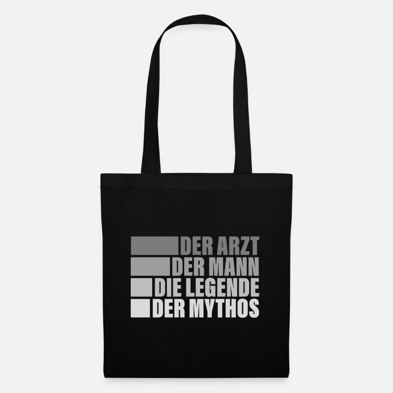 Der Arzt Der Mann Die Legende Der Mythos - Stoffbeutel - Schwarz