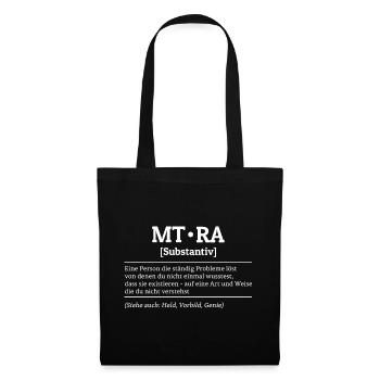 MTRA Medizinisch-Technischer Radiologie Mta - Stoffbeutel - Schwarz - Vorne