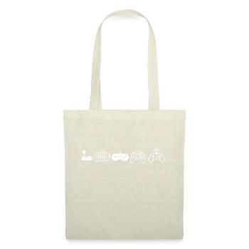 évolution jeux vidéo console - Sac en tissu - nature - Devant