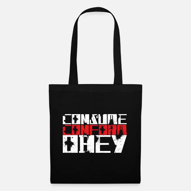 Consommez Conform Obey! - Sac en tissu - noir