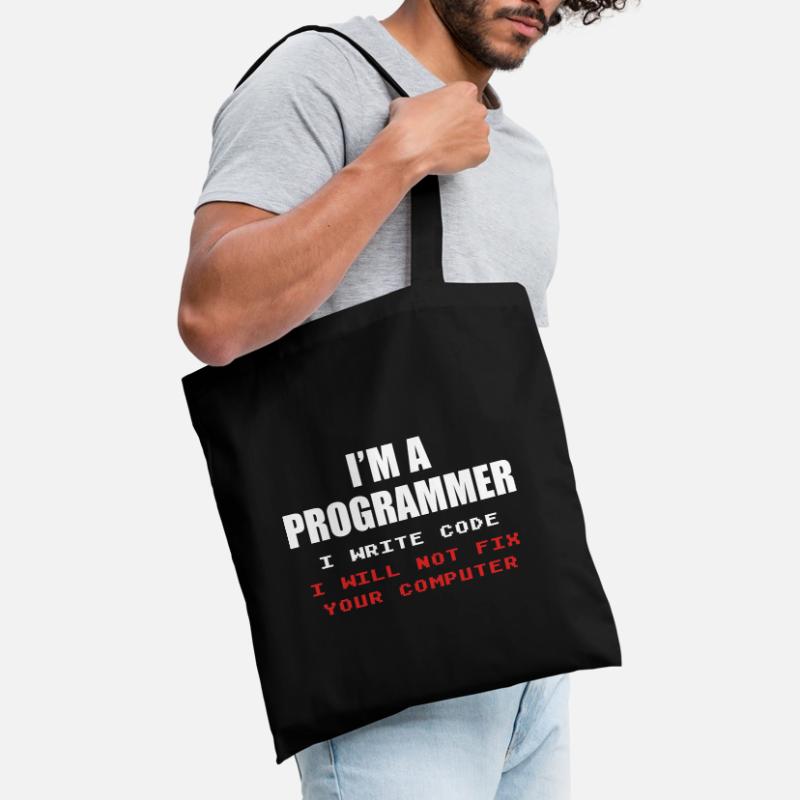Programmeur Geek Programmeur Programmeur Informatique Codeur L Sac en tissu
