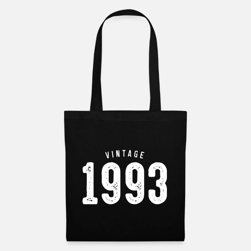 Vintage 1993 Typography - Tote Bag - black