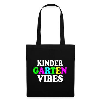 kindergarten vibes - Sac en tissu - noir - Devant