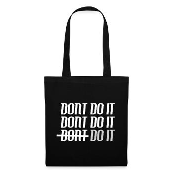 The Power of 'Do It!' , Motivation, No Regrets - Tote Bag - black - Front
