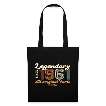 Original vintage 1961 61st birthday gift - Tote Bag - black - Front