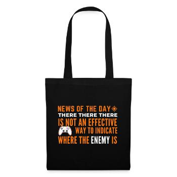 Indication pour trouver l’ennemi - Sac en tissu - noir - Devant