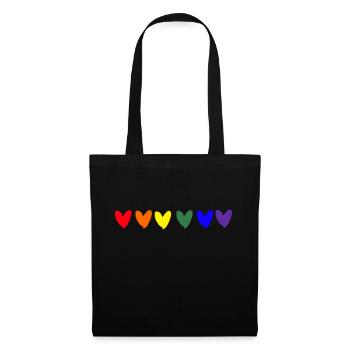 Pride Gay Lesbian LGBT Rainbow Parade - Tote Bag - black - Front