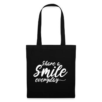 Share A Smile Everyday - Tote Bag - black - Front