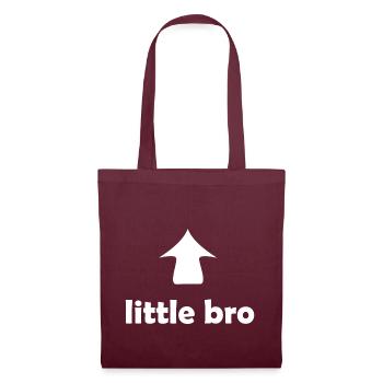 Pour le petit frère - Sac en tissu - bordeaux - Devant