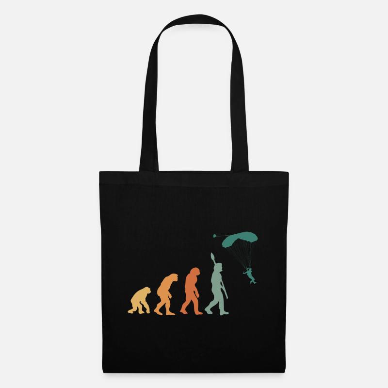 Evolution Retro Paragliding - Tote Bag - black