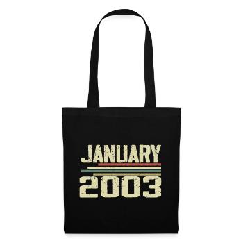 January 2003 - Birthday Gift January 2003 - Tote Bag - black - Front
