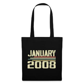 January 2008 - Birthday present January 2008 - Tote Bag - black - Front