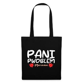 Pani Pwoblem Martinique Antillen Kreolischer Humor - Stoffbeutel - Schwarz - Vorne