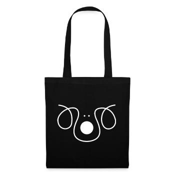 Silhouette de chien – motif animalier élégant pour les fans - Sac en tissu - noir - Devant