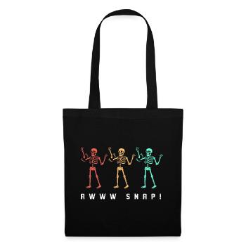 Arm Fracture Halloween Skeleton Bone Bone Fracture - Tote Bag - black - Front