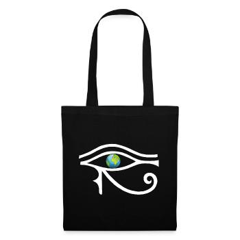 Un autre regard sur le monde (blanc) - Sac en tissu - noir - Devant