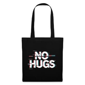 Pas de câlins s’il te plaît garde tes distances câlins antisociaux - Sac en tissu - noir - Devant