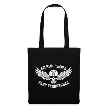 Ride Combustion Engine – Biker Skull Statement - Tote Bag - black - Front