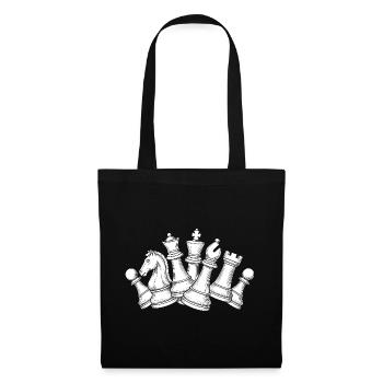 Chess Chaos – Dynamics on the Board - Tote Bag - black - Front