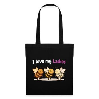 T-shirt humoristique d’apiculteur pour les fans d’abeilles - Sac en tissu - noir - Devant