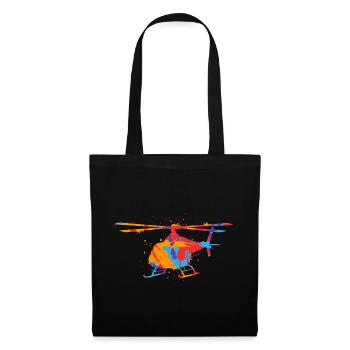 Helicopter Colorful Pilot Kids Boys Helicopter - Tote Bag - black - Front