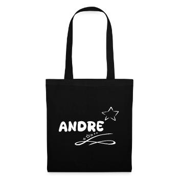 Cadeau pour André - Sac en tissu - noir - Devant