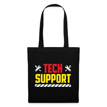 Tech Support Crew Werkzeug Reparatur Dienst - Stoffbeutel - Schwarz - Vorne