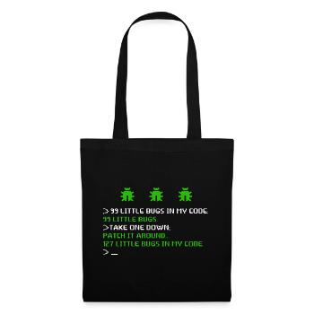 99 Little Bugs In The Code Programmer Software - Tote Bag - black - Front