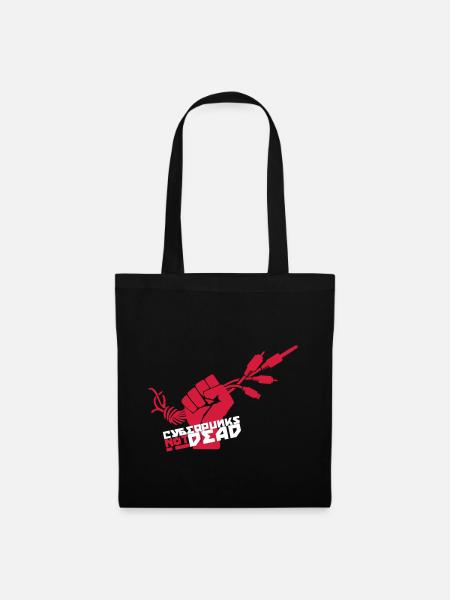 Cyberpunks not dead - Stoffbeutel - Schwarz