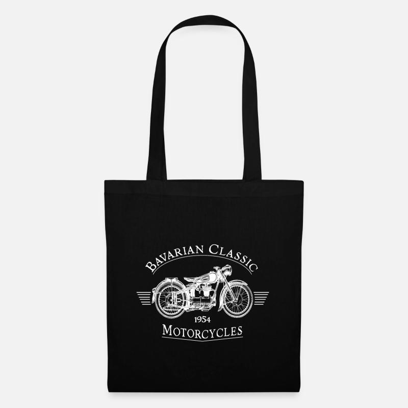 Bavarian Classic Motorcycles - white - Tote Bag - black