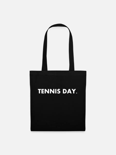 Tennis Geschenkidee - Stoffbeutel - Schwarz