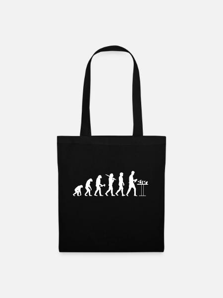 Barkeeper Barmann Bartender Evolution Geschenk - Stoffbeutel - Schwarz