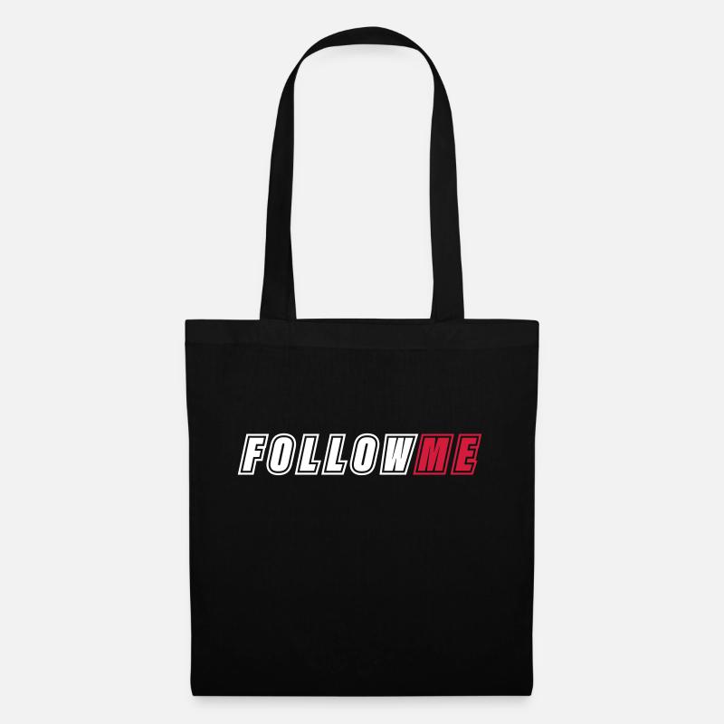 FOLLOW ME - Stoffbeutel - Schwarz