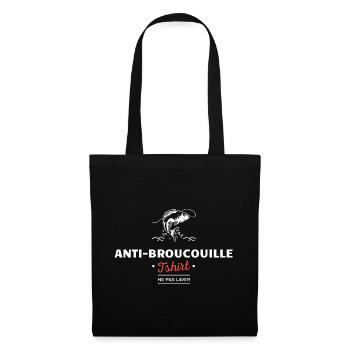 humour homme pecheur, peche, pecheur, humour peche - Sac en tissu - noir - Devant