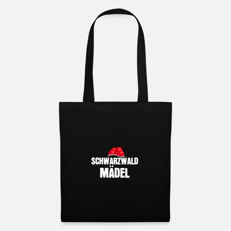 Schwarzwaldmädel - Stoffbeutel - Schwarz
