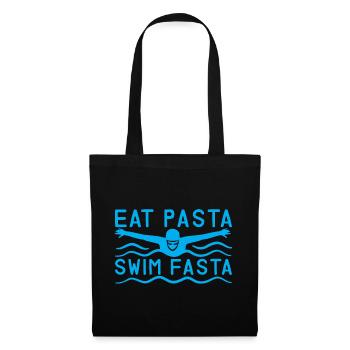 Eat Pasta Swim Fasta 5 - Stoffbeutel - Schwarz - Vorne