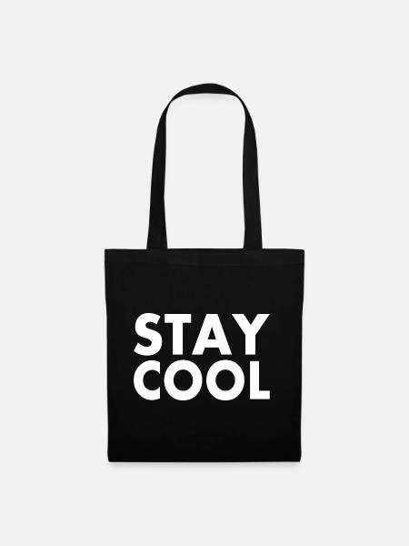 Stay cool - Stoffbeutel - Schwarz