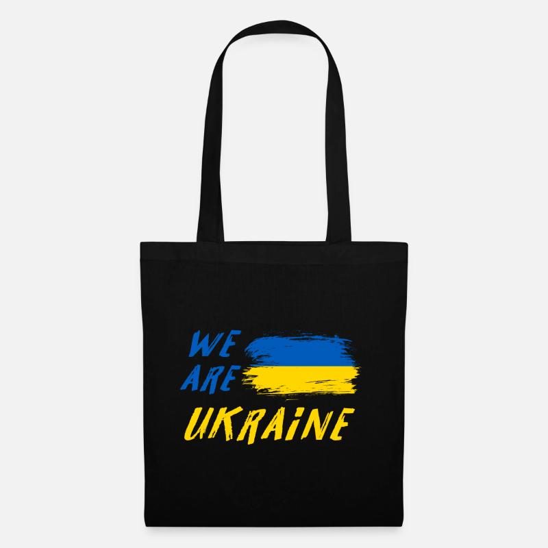 Wir sind Ukraine - Stoffbeutel - Schwarz