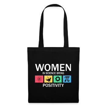 Professorin Steminist Designs für Equality Stem - Stoffbeutel - Schwarz - Vorne