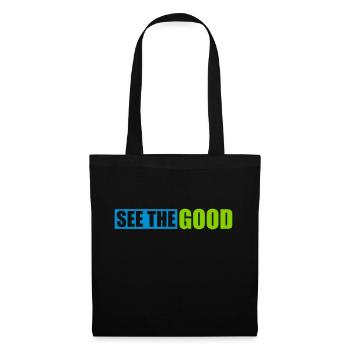 voir la bonne citation - Sac en tissu - noir - Devant