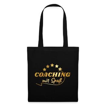 coaching avec plaisir - Sac en tissu - noir - Devant